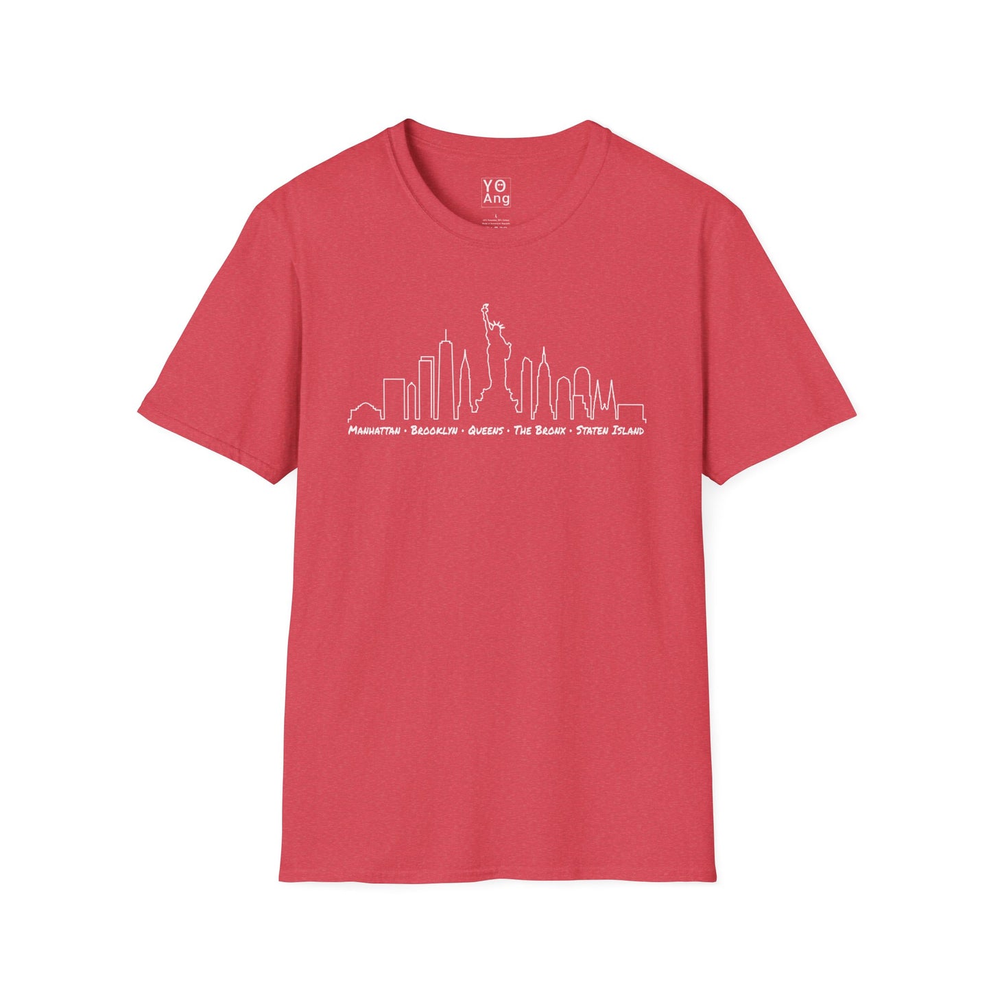 NYC Skyline • YO Ang NYC • Softstyle T-Shirt