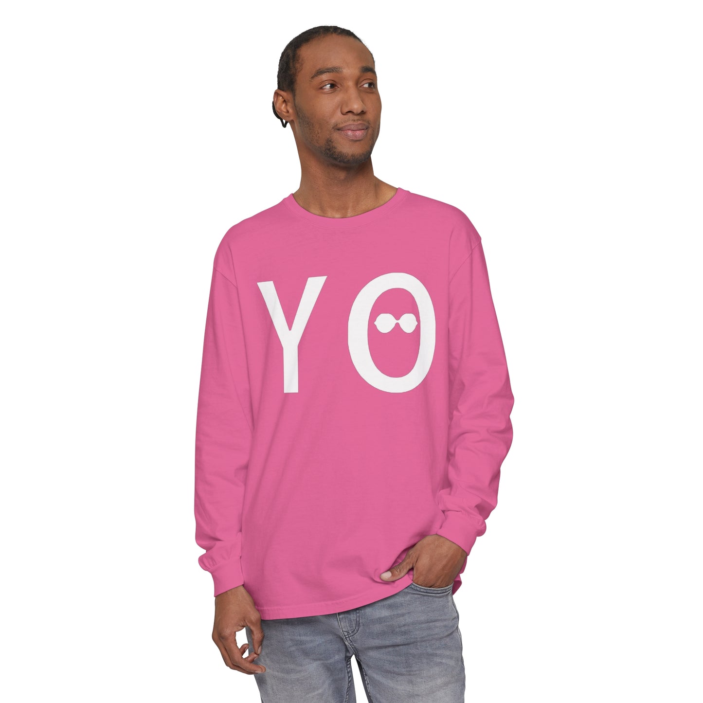 YO • YO Ang • Garment-dyed Long Sleeve T-Shirt