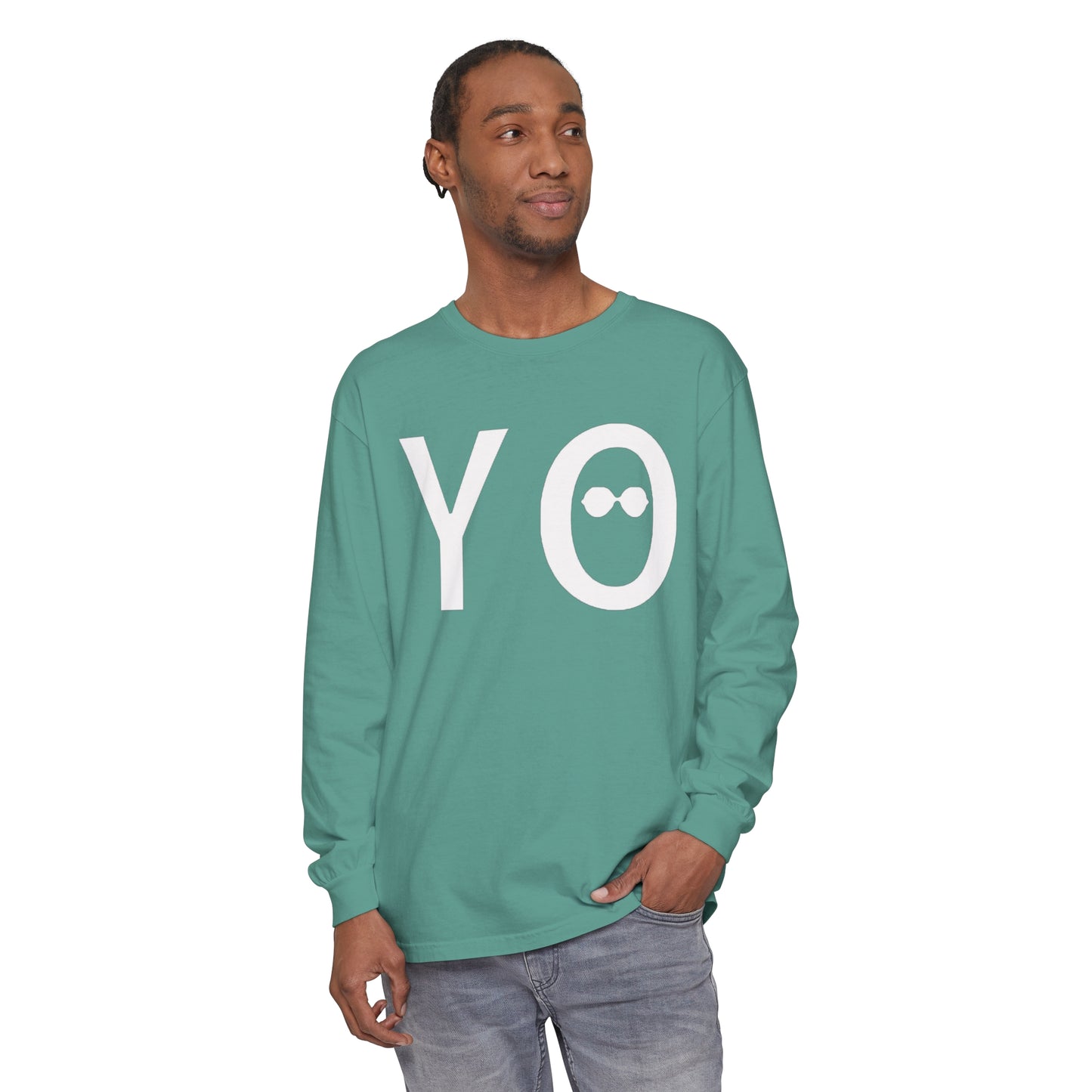 YO • YO Ang • Garment-dyed Long Sleeve T-Shirt