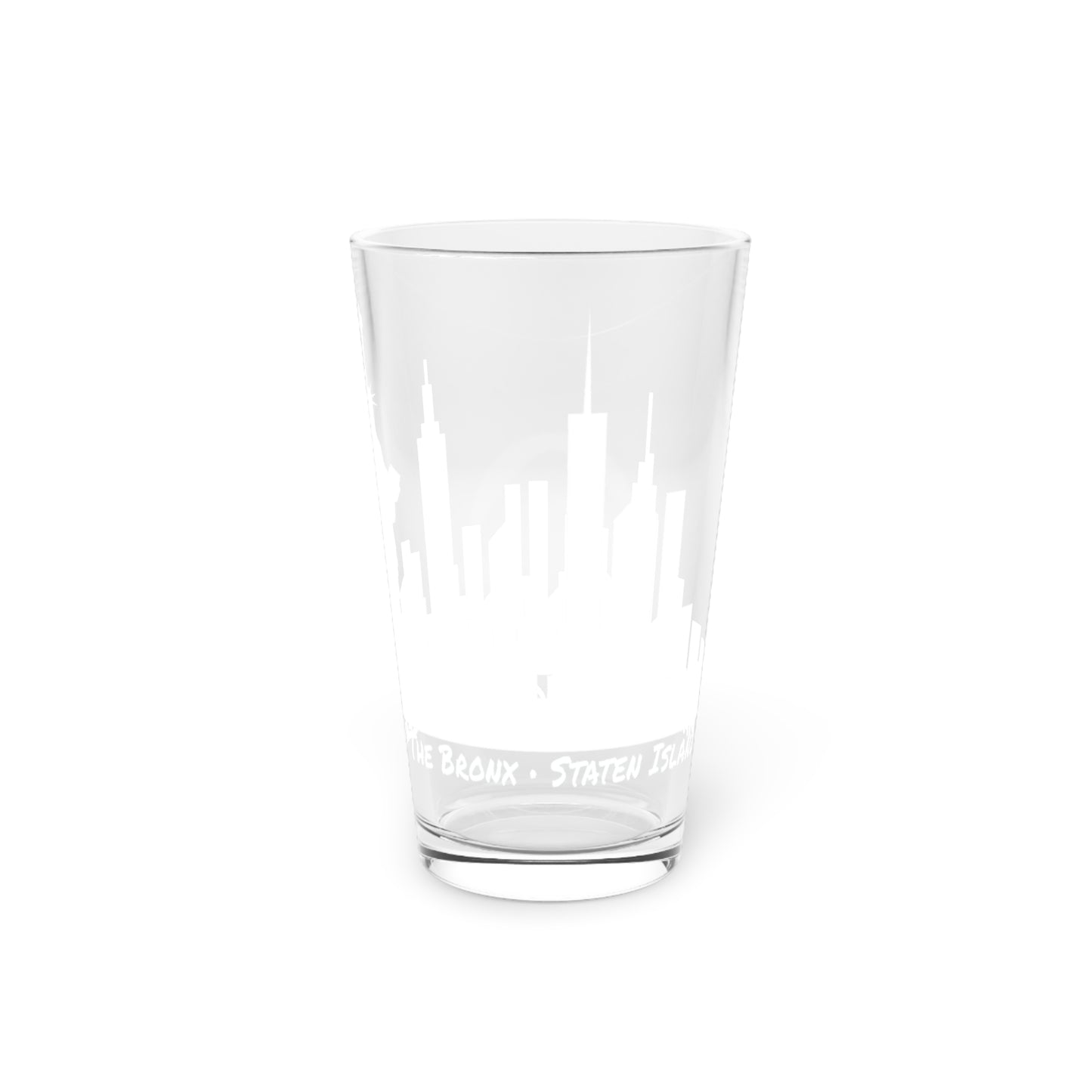 New York City Skyline • YO Ang NYC • Pint Glass, 16oz