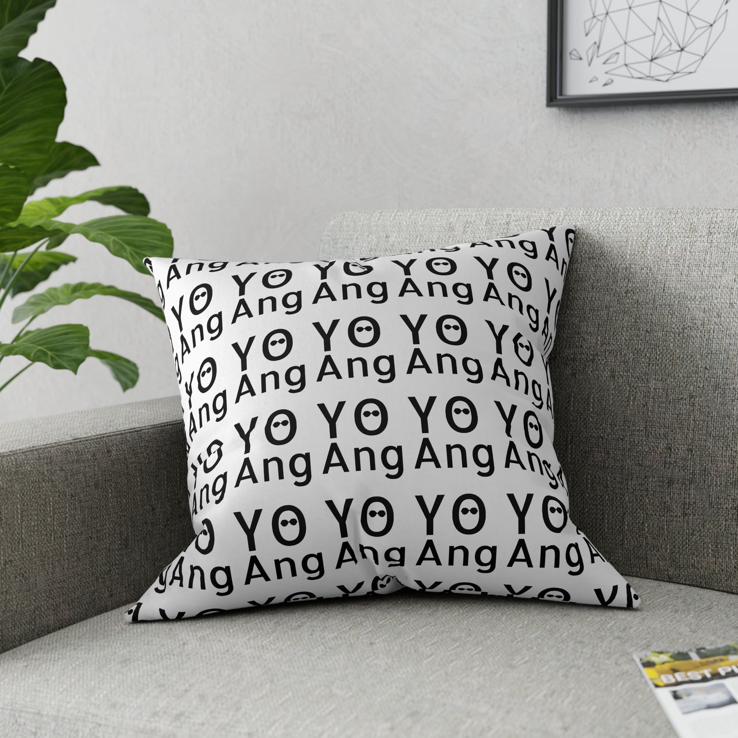 YO Ang • Logo • Broadcloth Pillow 5 Sizes Available!