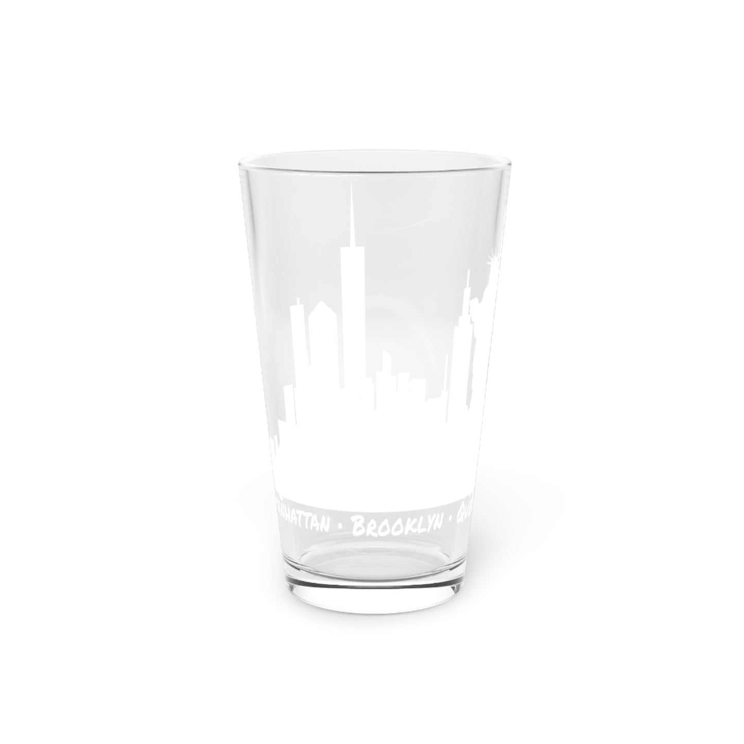 New York City Skyline • YO Ang NYC • Pint Glass, 16oz