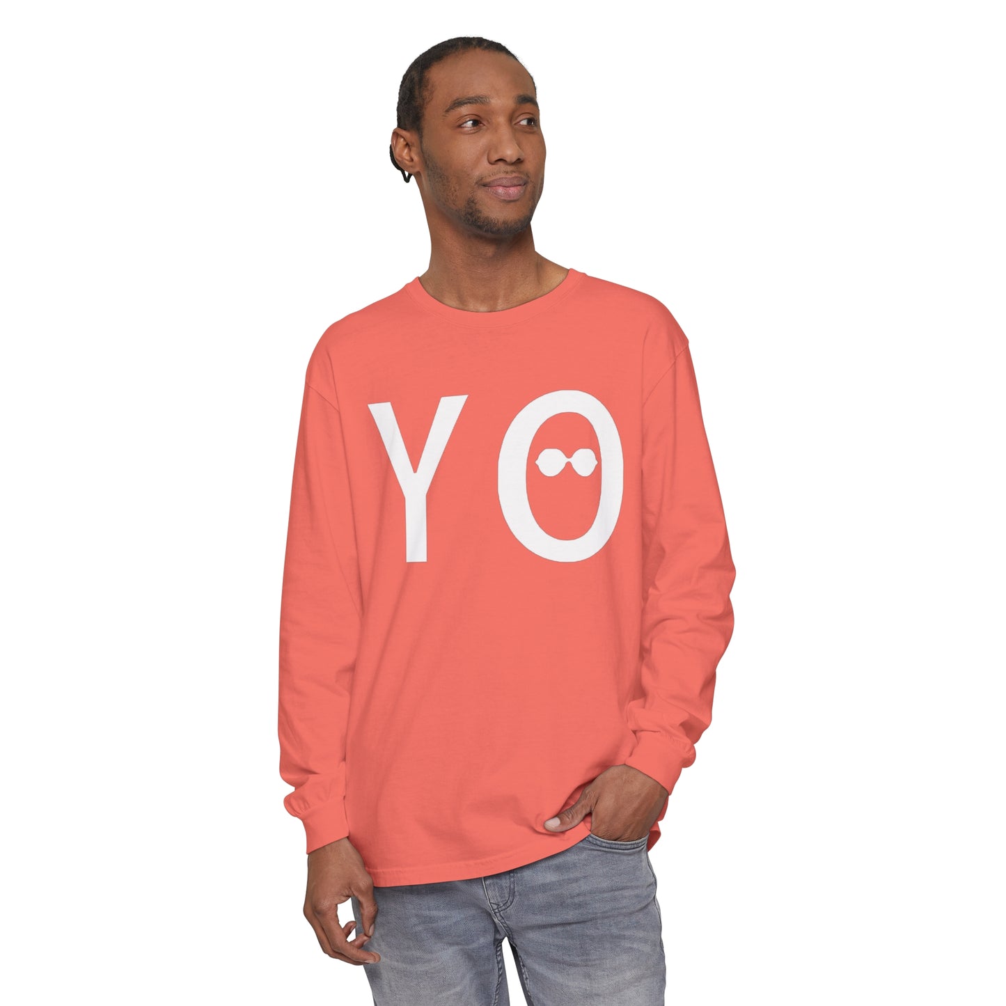 YO • YO Ang • Garment-dyed Long Sleeve T-Shirt