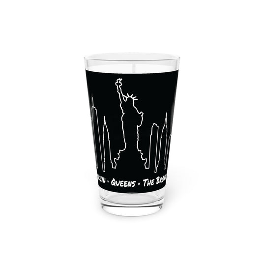 New York City Skyline • YO Ang NYC • Pint Glass, 16oz