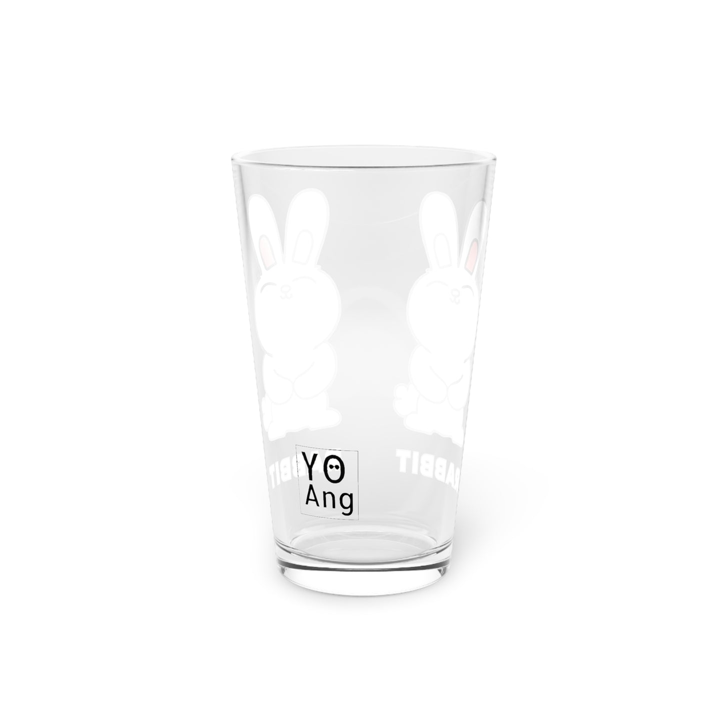 RABBIT RABBIT • YO Ang NYC • Pint Glass, 16oz