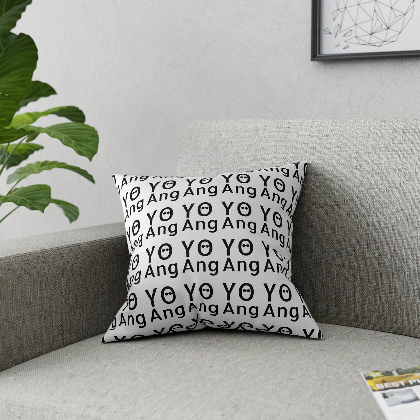 YO Ang • Logo • Broadcloth Pillow 5 Sizes Available!