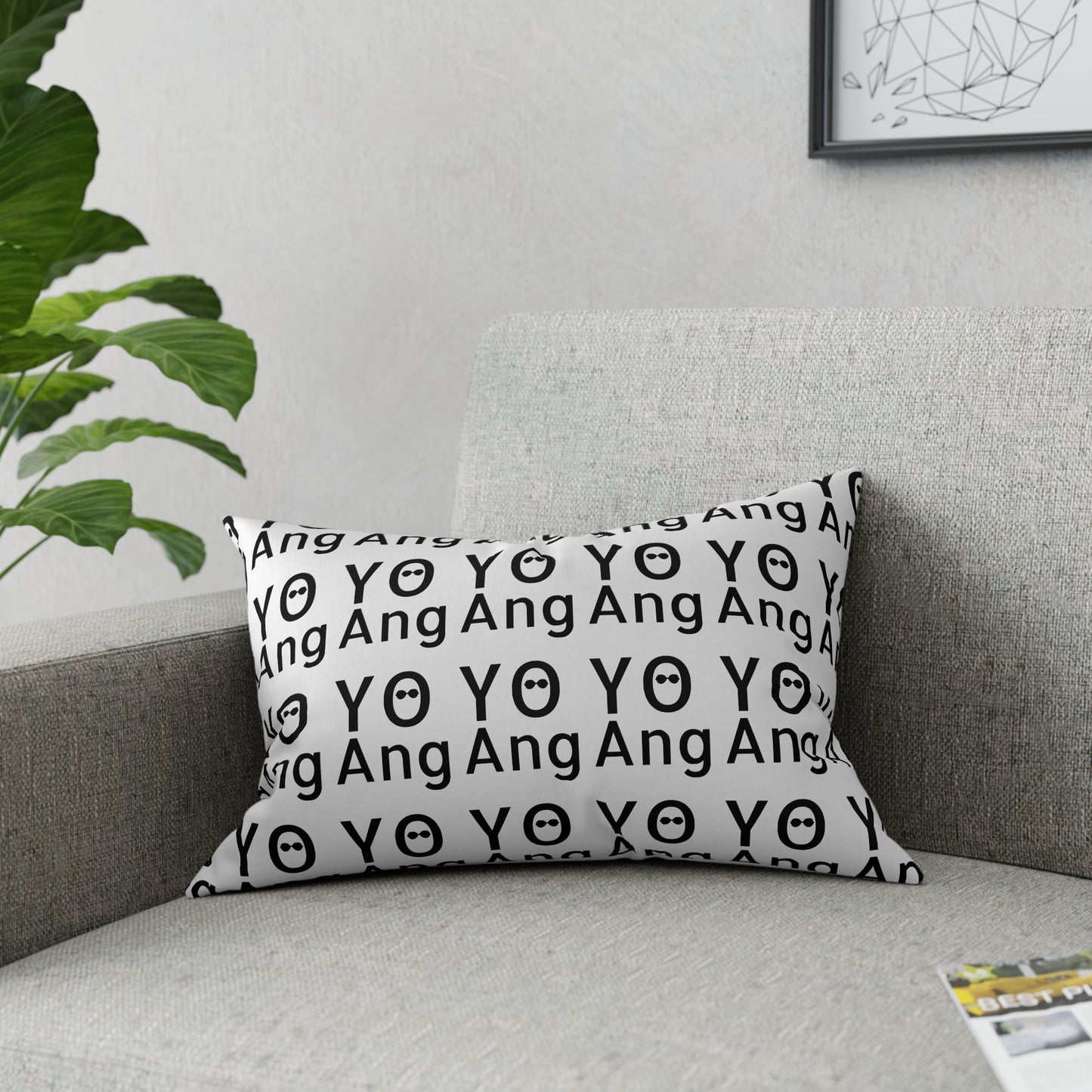 YO Ang • Logo • Broadcloth Pillow 5 Sizes Available!