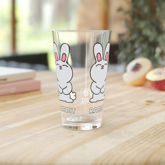 RABBIT RABBIT • YO Ang NYC • Pint Glass, 16oz