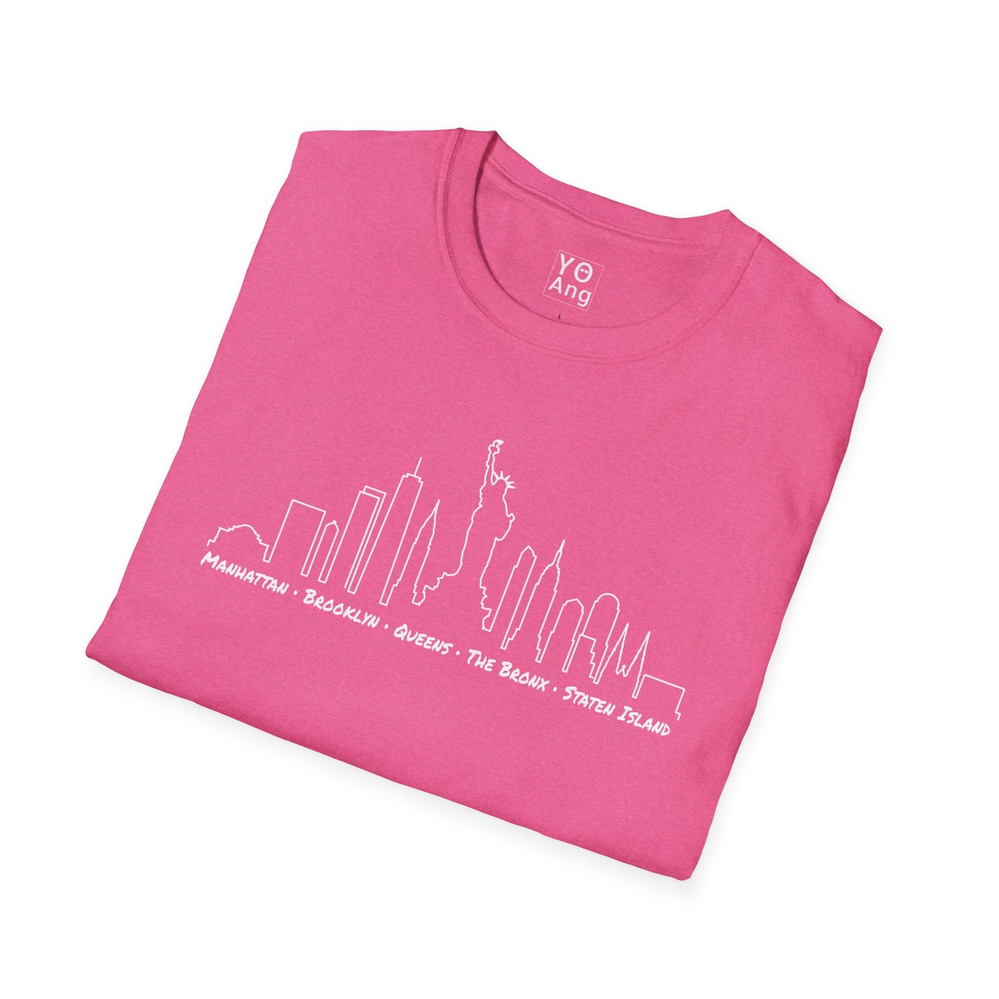 NYC Skyline • YO Ang NYC • Softstyle T-Shirt