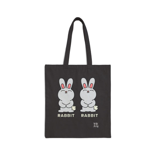 RABBIT RABBIT • Yo Ang NYC Cotton Canvas Tote Bag