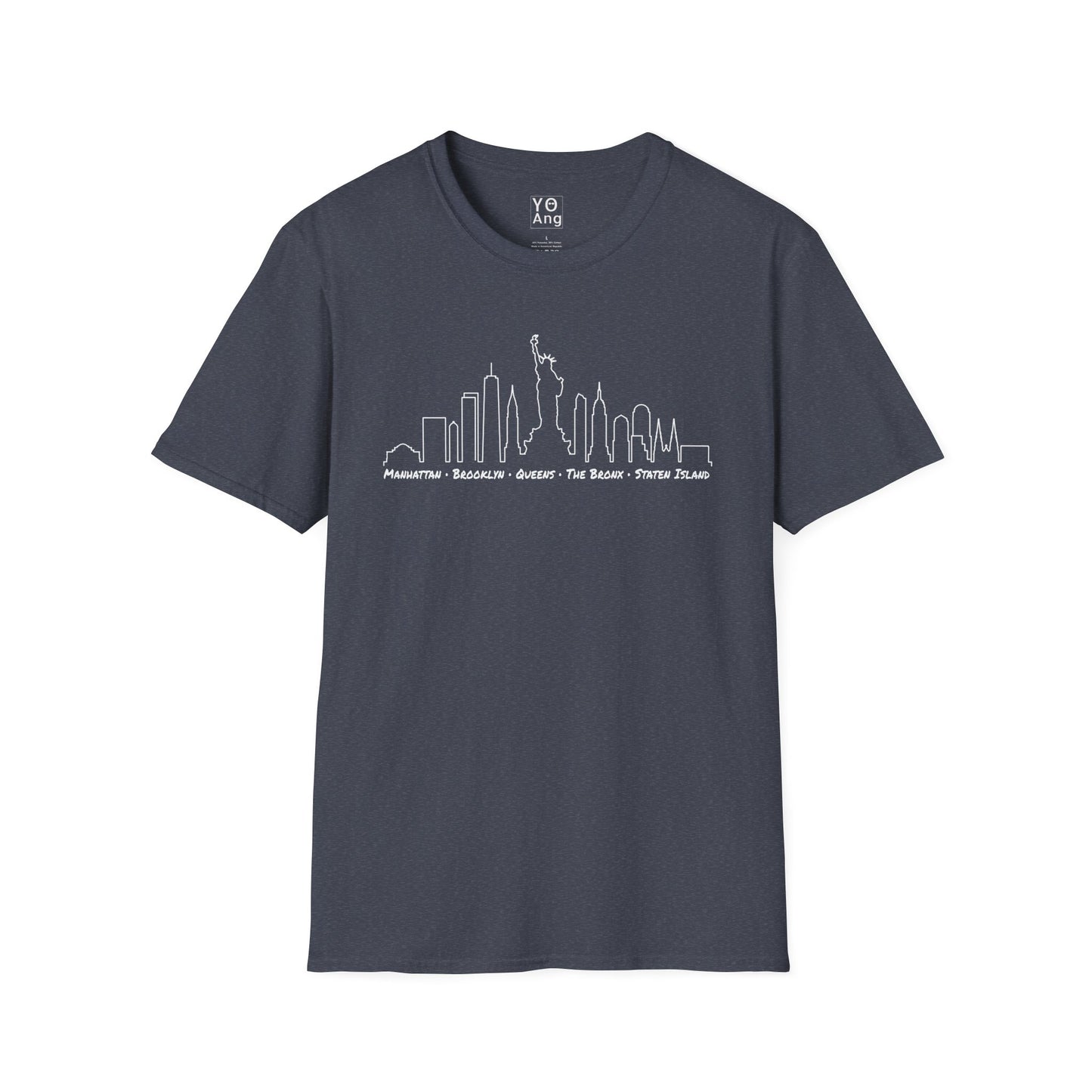 NYC Skyline • YO Ang NYC • Softstyle T-Shirt