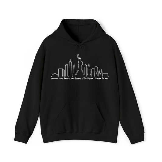 Boroughs of NYC • YO Ang NYC • Heavy Blend™ Hoodie Sweatshirt