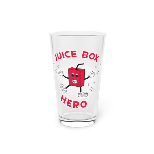 Juice Box Hero • YO Ang NYC • Pint Glass, 16oz