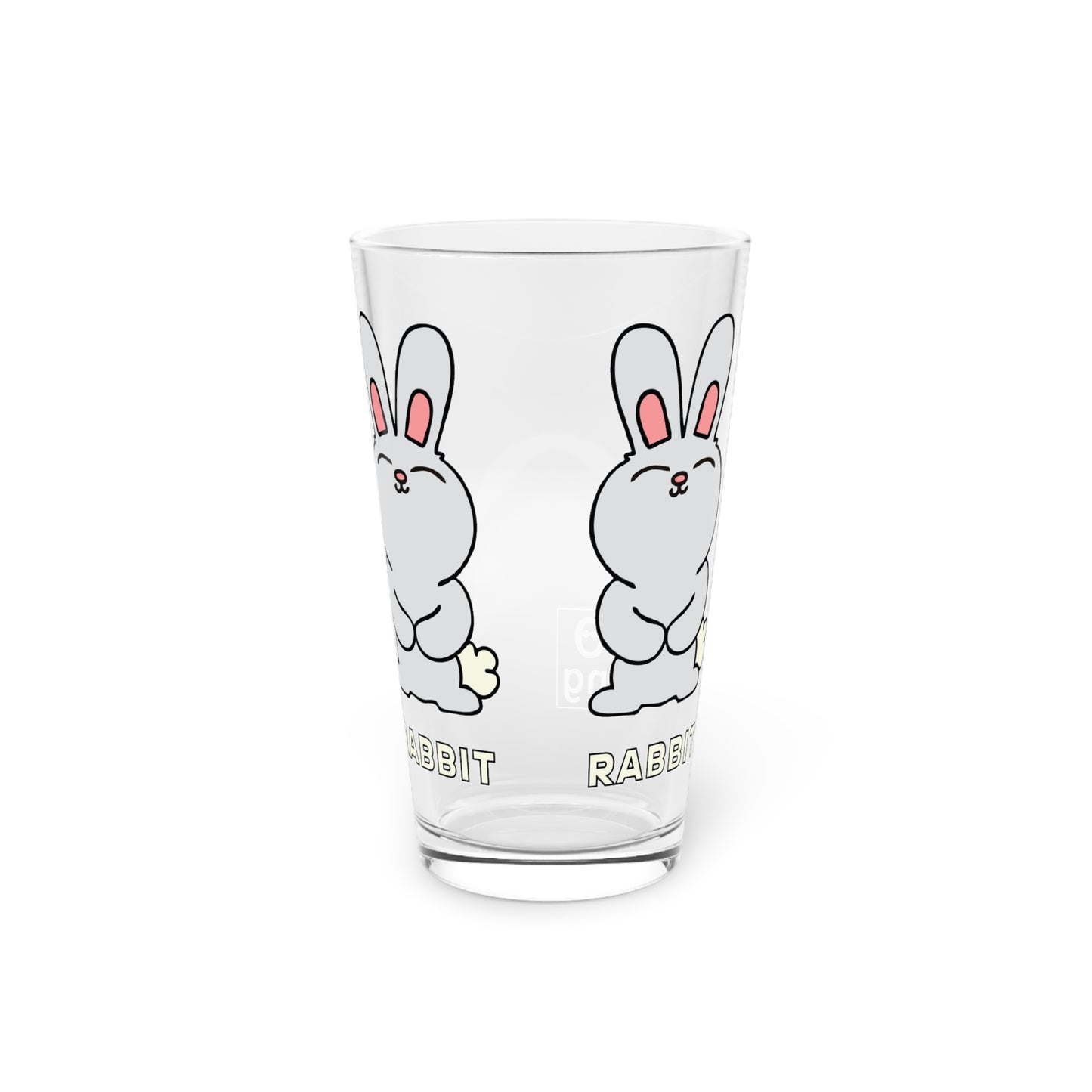 RABBIT RABBIT • YO Ang NYC • Pint Glass, 16oz