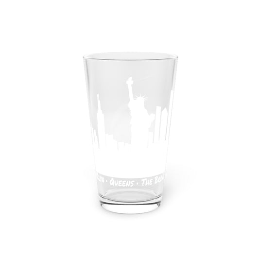 New York City Skyline • YO Ang NYC • Pint Glass, 16oz