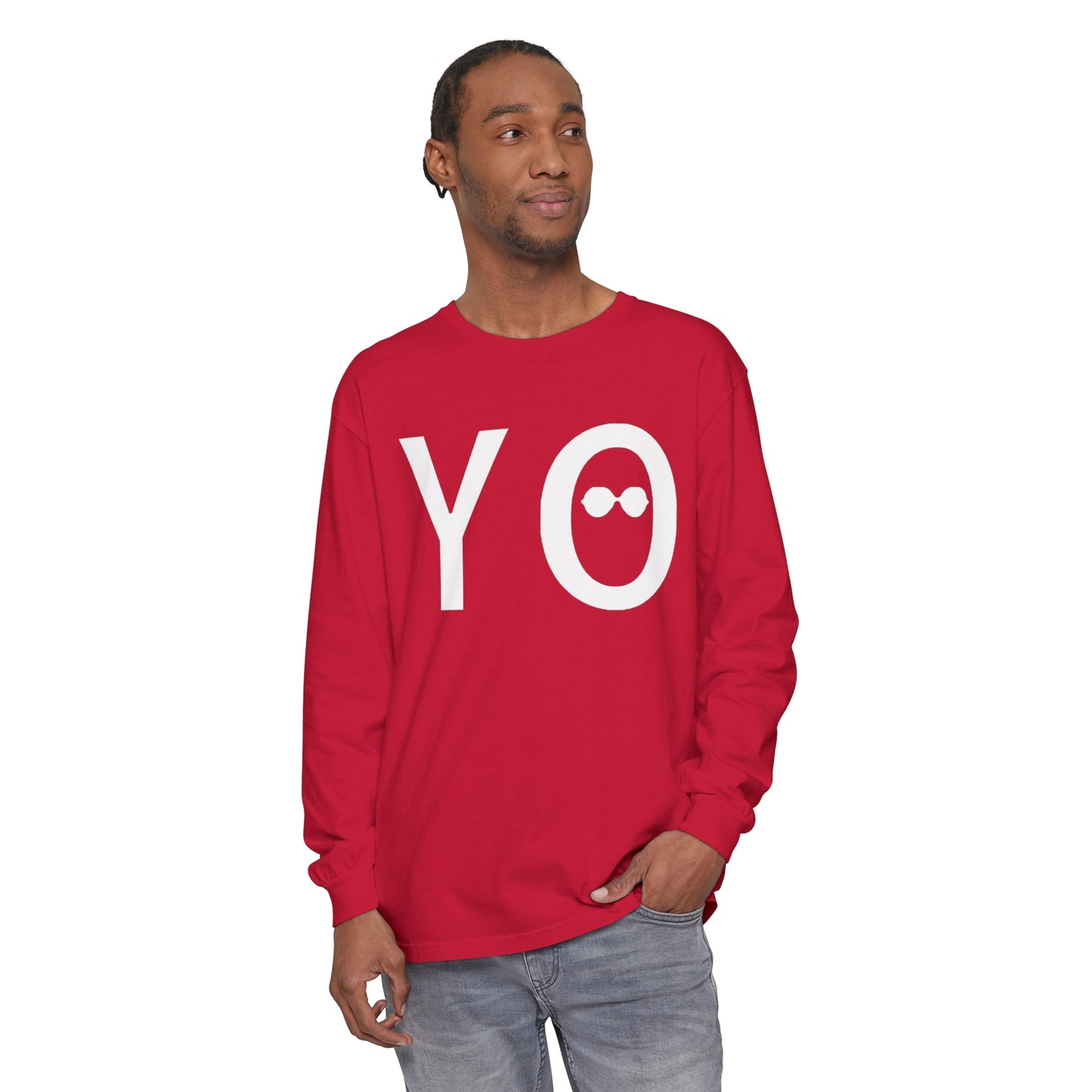 YO • YO Ang • Garment-dyed Long Sleeve T-Shirt