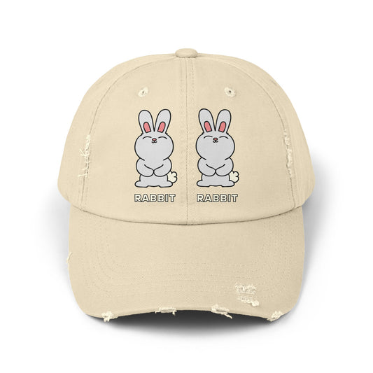 Rabbit Rabbit • Yo Ang • Unisex Distressed Cap