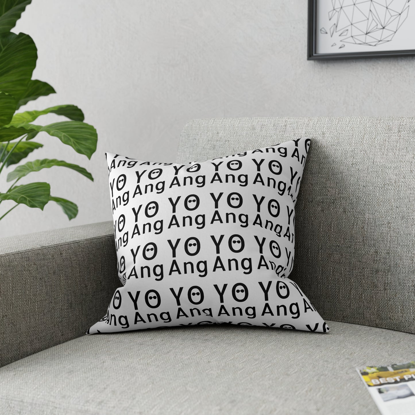 YO Ang • Logo • Broadcloth Pillow 5 Sizes Available!