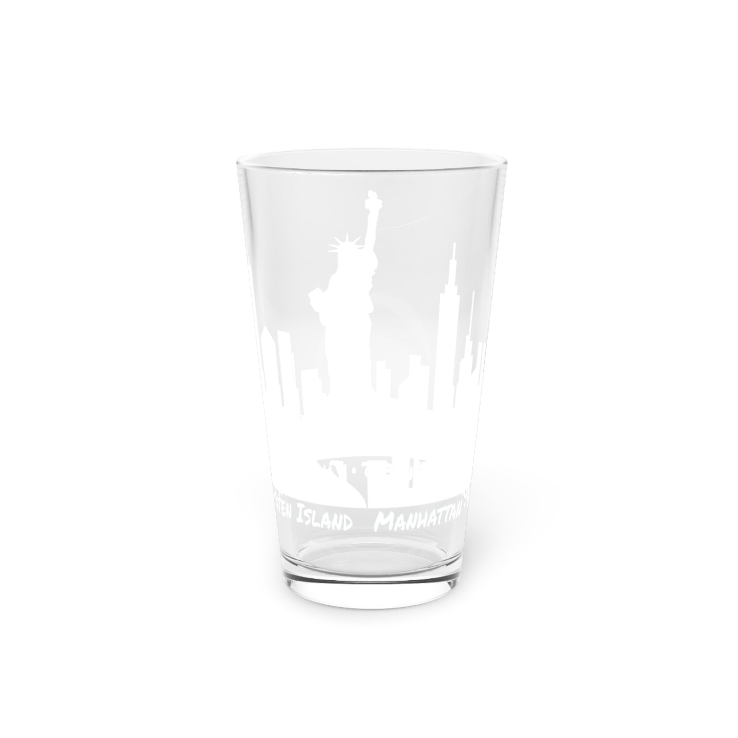 New York City Skyline • YO Ang NYC • Pint Glass, 16oz