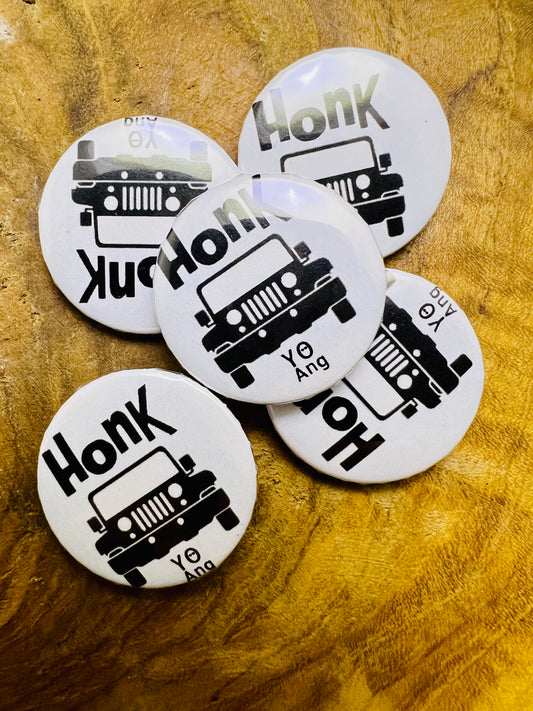 HONK Jeep • Pin Button • 1” (25mm) • Qty 1