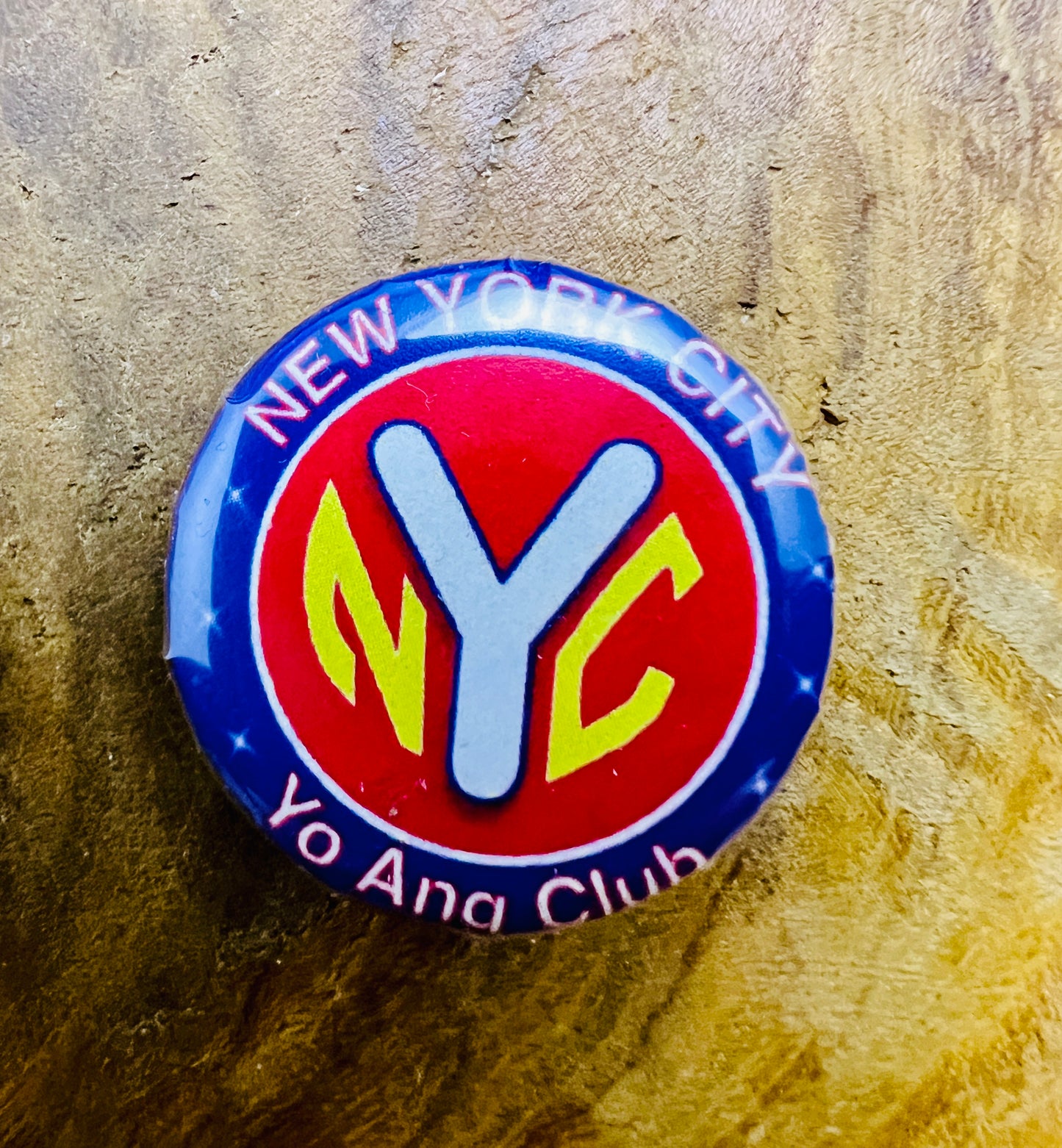 NYC Yo Club Token • Pin Button • 1" (25mm) • Qty 1